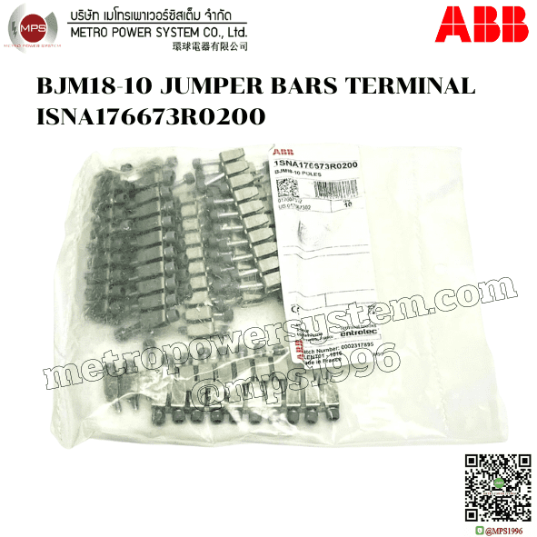 BJMI8-10 ABB JUMPER BARS TERMINAL 1SNA176673R0200
