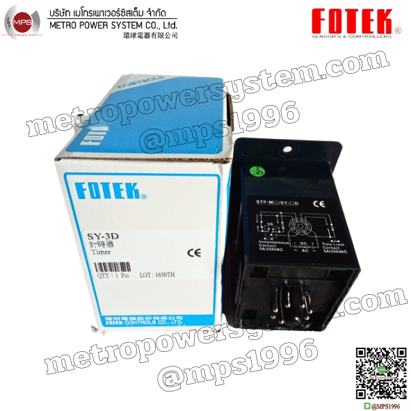 SY-3D,220V FOTEK DIGITAL TIMER