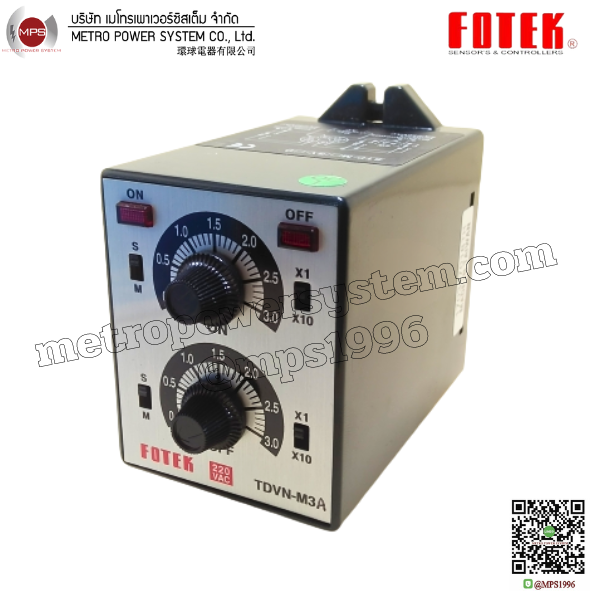 TDVN-M3-220V FOTEK Multi-Range Twin Timer
