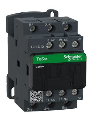 LC1D12Q7 SCHNEIDER CONTACTOR 3P 1NO+1NC 380VAC